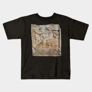 Anchises and Aphrodite Relief Sculpture Cut Out Kids T-Shirt